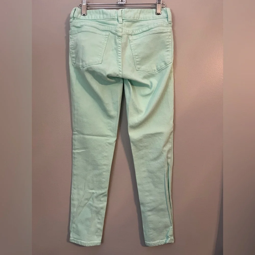 J. Crew Toothpick Mint Green Jean Size 24